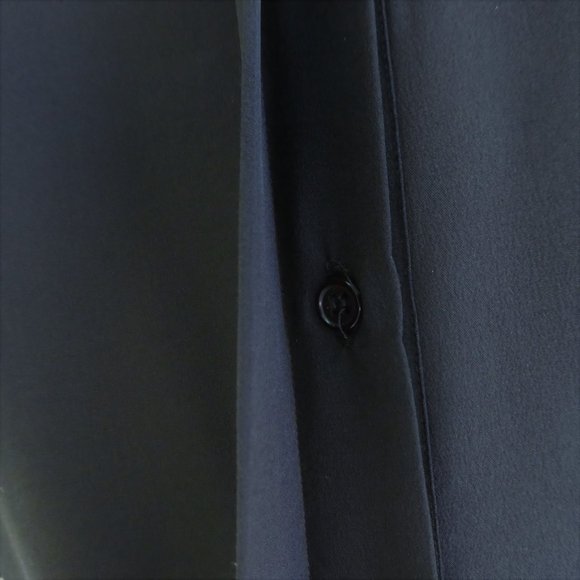 SiLK Western Black Blouse Della Roufogali Bling Rhinestone Sequin Embroidery L - Picture 5 of 7